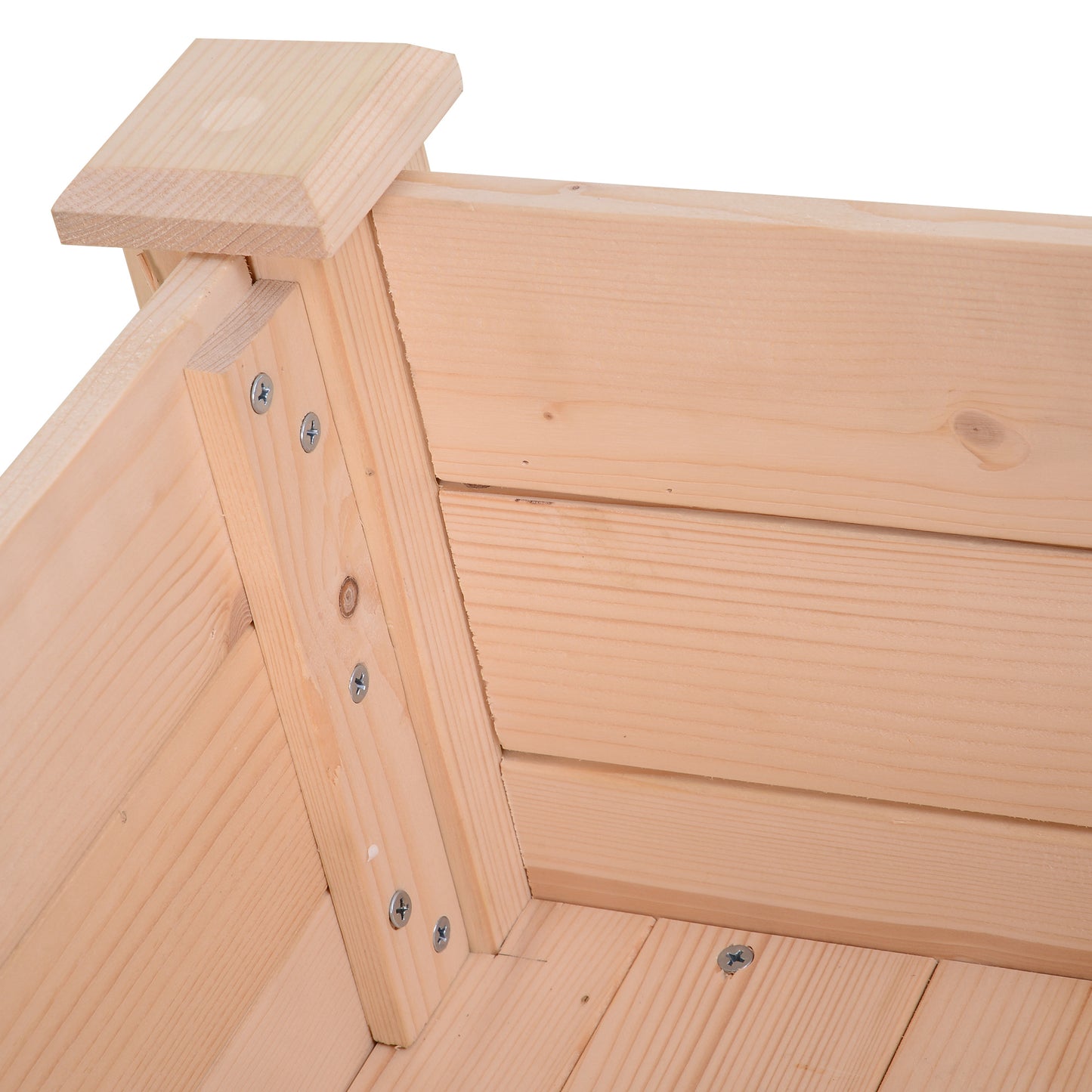 Garden Wooden Planters， Rectangular Raised Bed,Flower Box