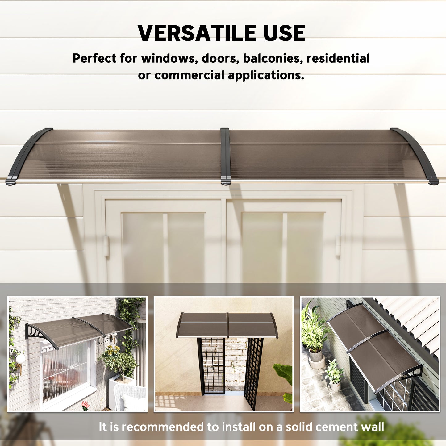Front Door Canopy, Waterproof Outdoor Awning