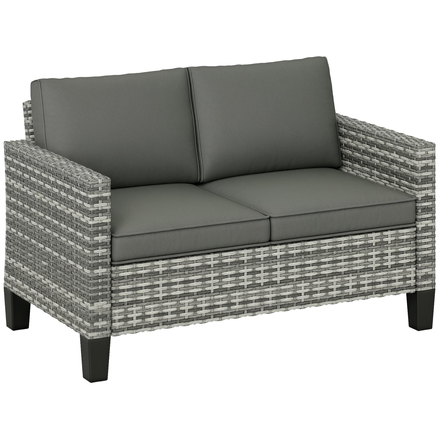 Two-Seater Rattan Outdoor Sofa