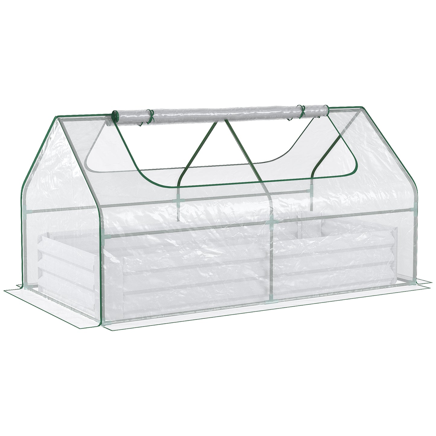 Raised Garden Bed with Greenhouse (1)