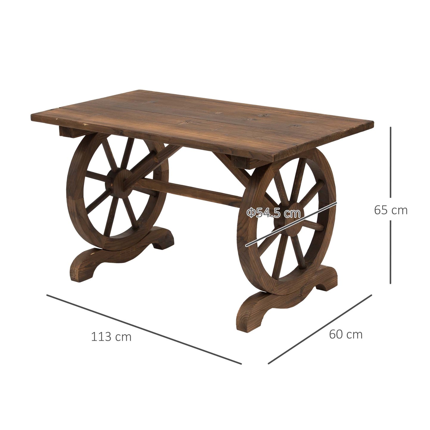 Wooden Garden Dining Table