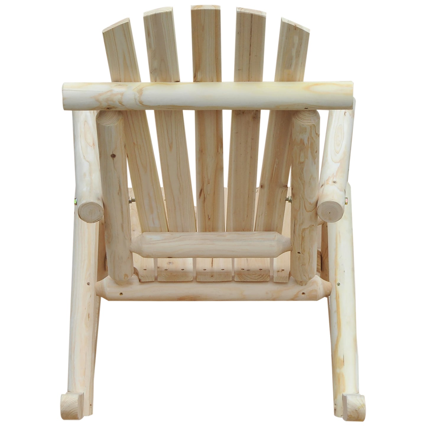 2 Piece Adirondack Chair Cedar Wood Ergonomic Rocking Chair Porch