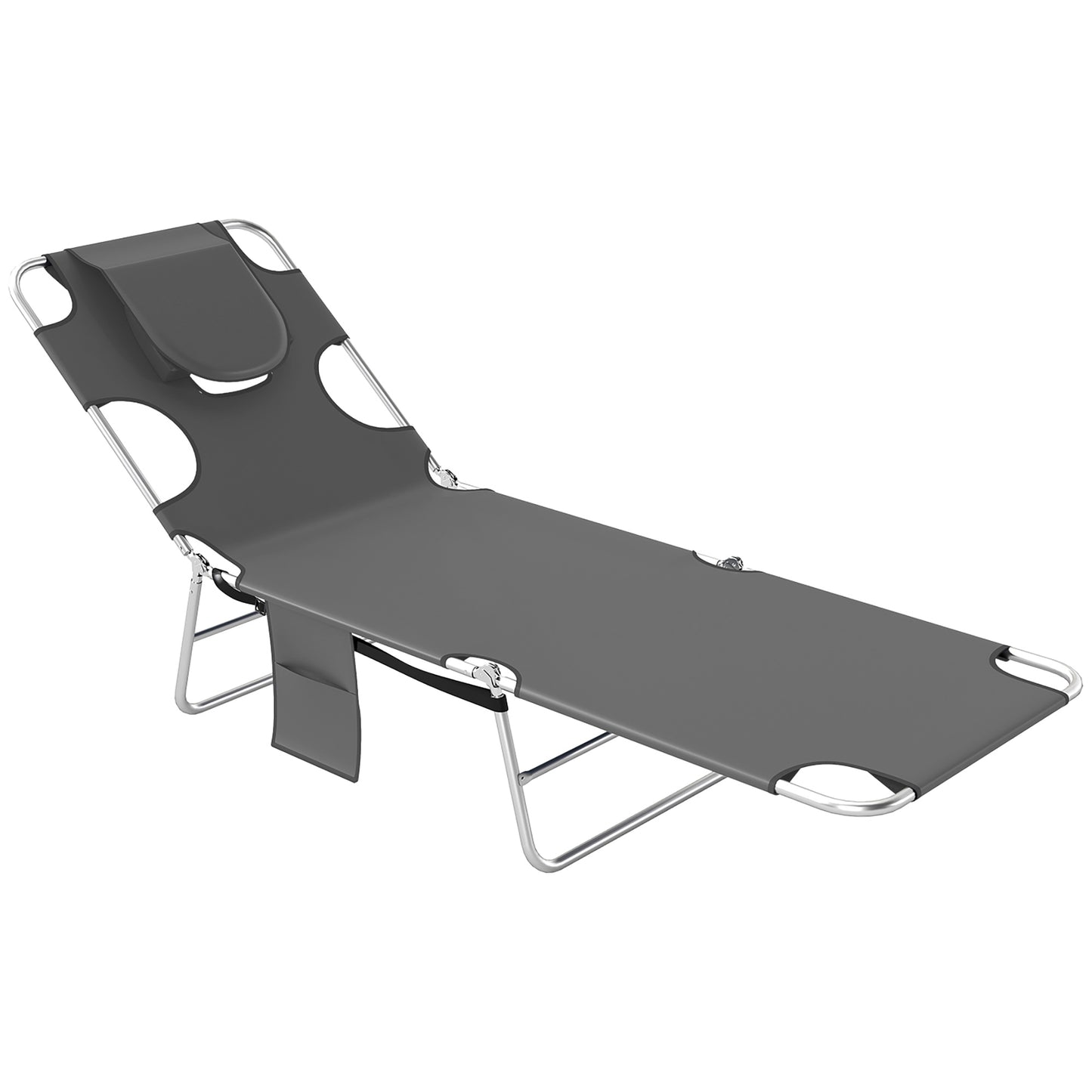 Reclining Face Hole Sun Lounger