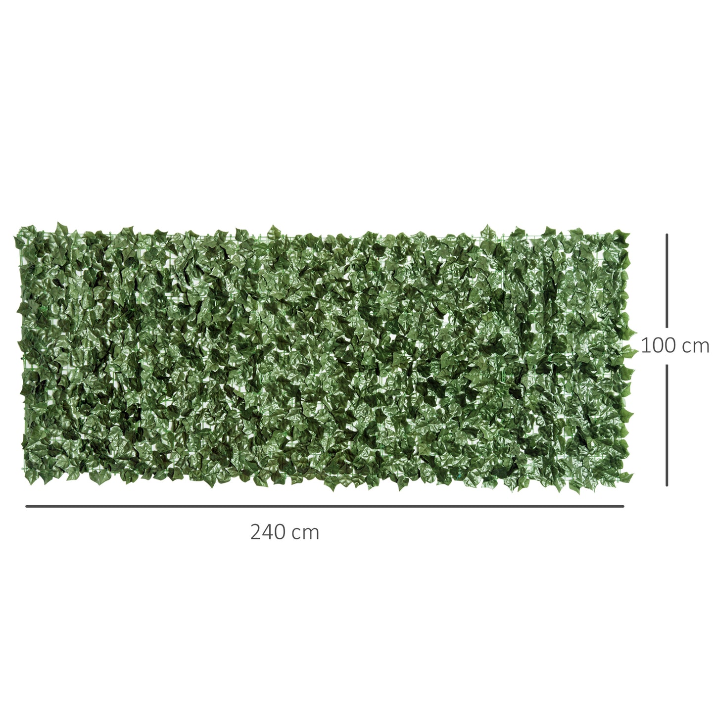 4-Piece Artificial Leaf Hedge Screen Privacy Fence Panel