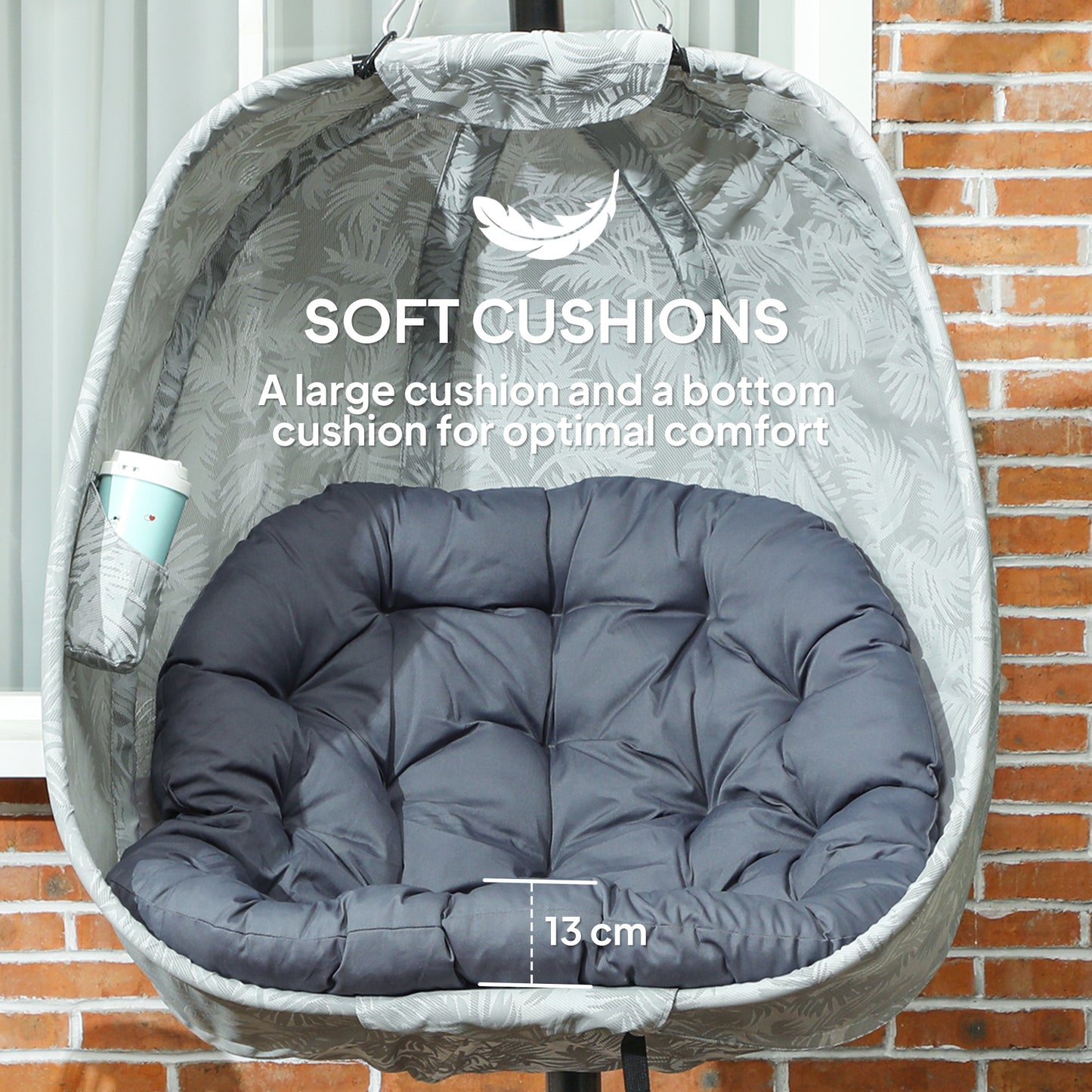 Hanging Egg Chair Outdoor Indoor Garden Swing Chair (4)