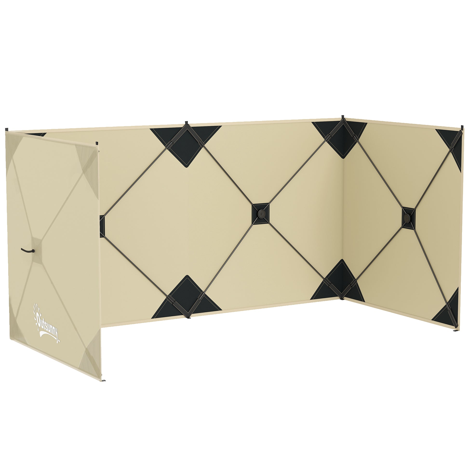 Camping Windbreak Pop Up Windbreaker Blocker with Ropes Pegs