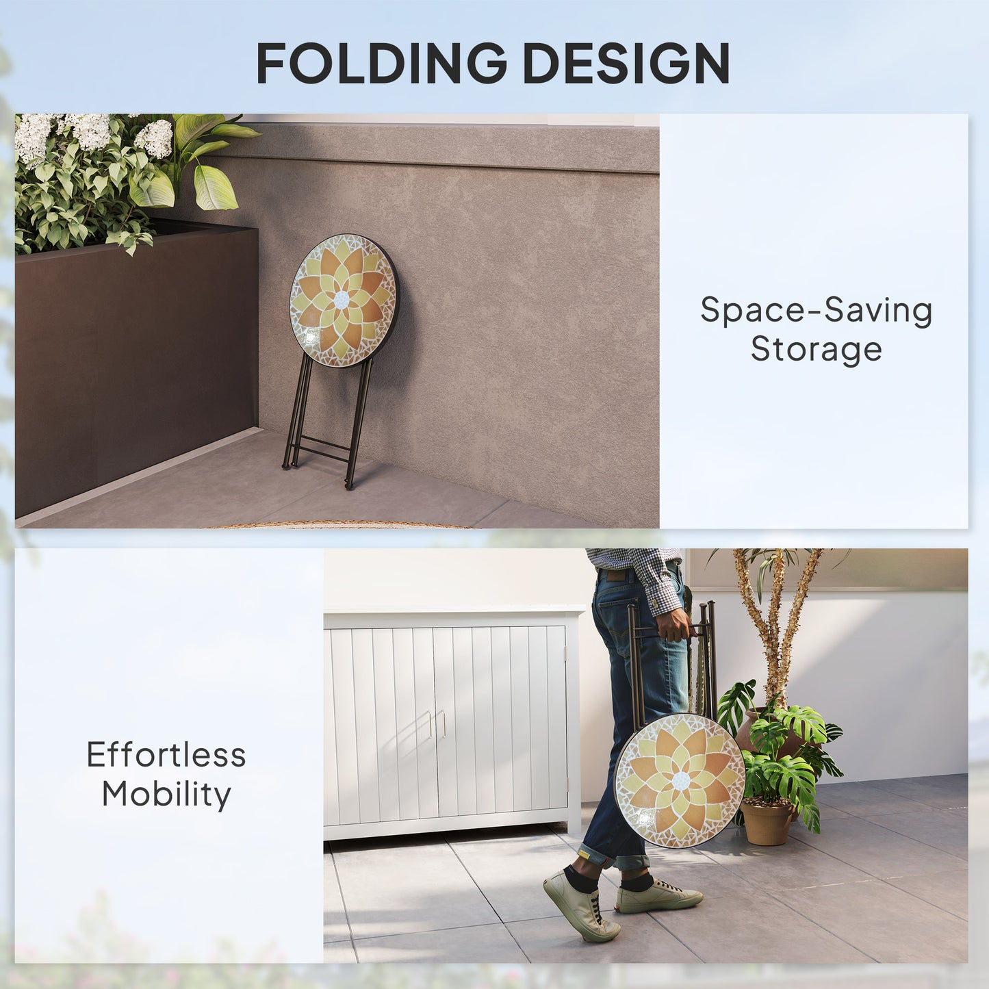 Mosaic Outdoor Garden Table (5)
