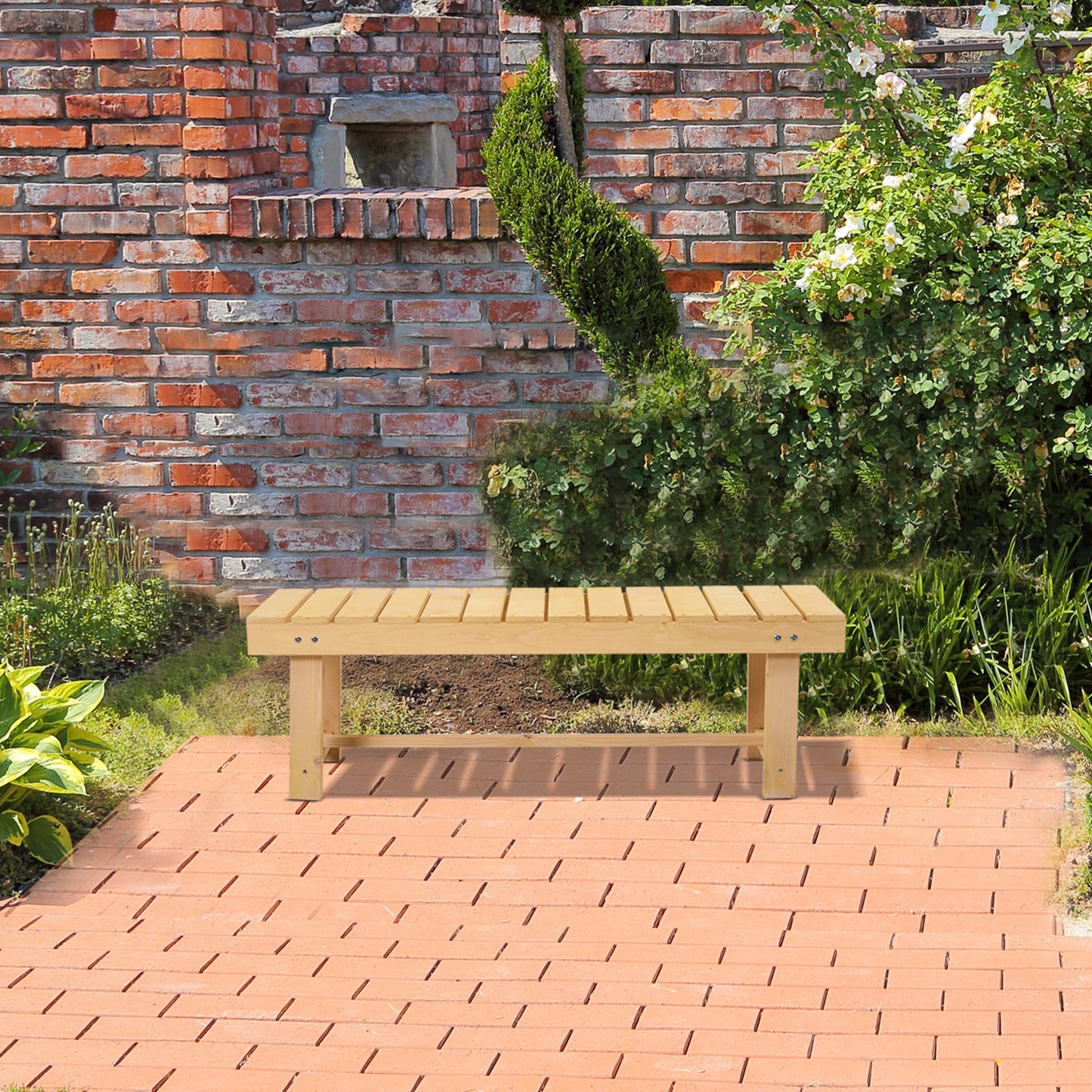 Wooden Garden Benches, 2 Seater Outdoor Benches (1)