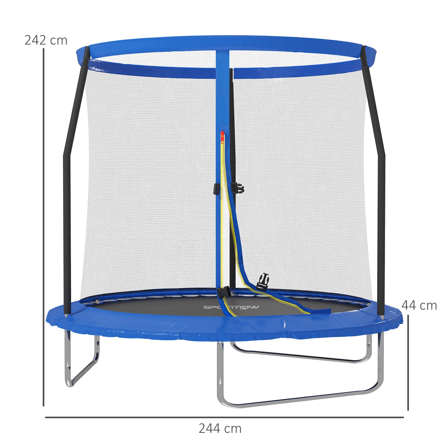 8ft Trampoline with Safety Enclosure Net