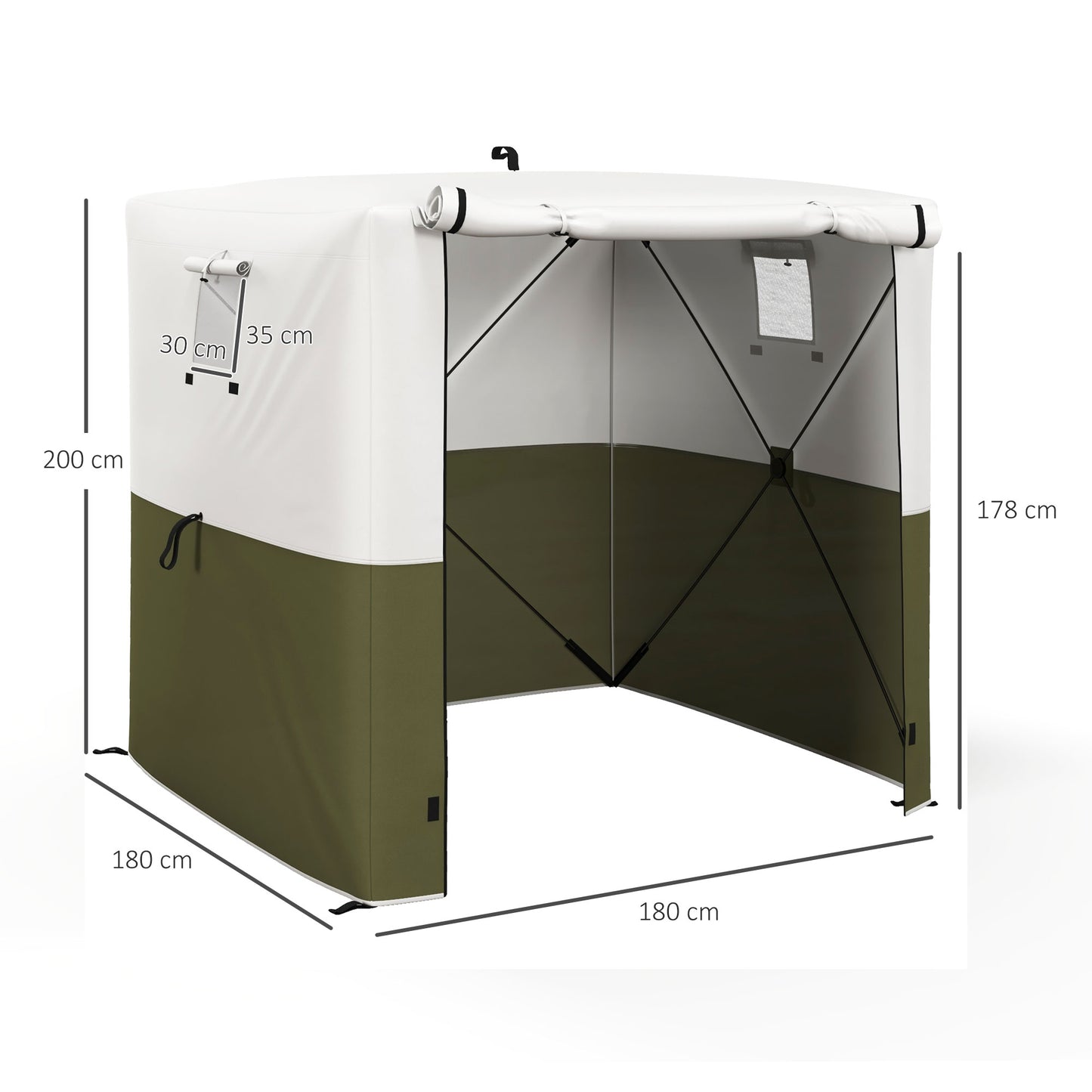 2 x 2m Pop-Up Gazebo, with Accessories
