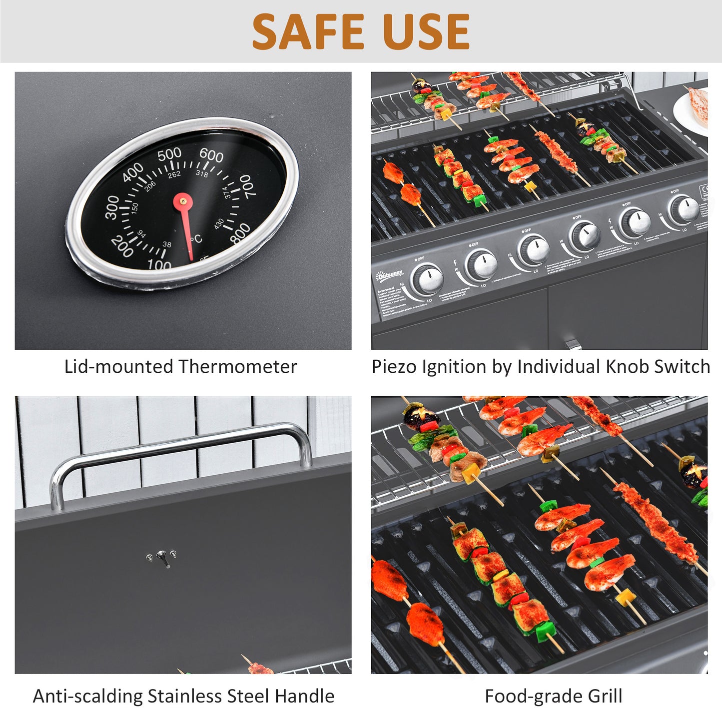Seven-Burner Gas BBQ Grill