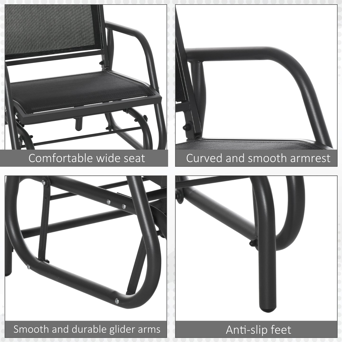 Outdoor Garden Glider Chair