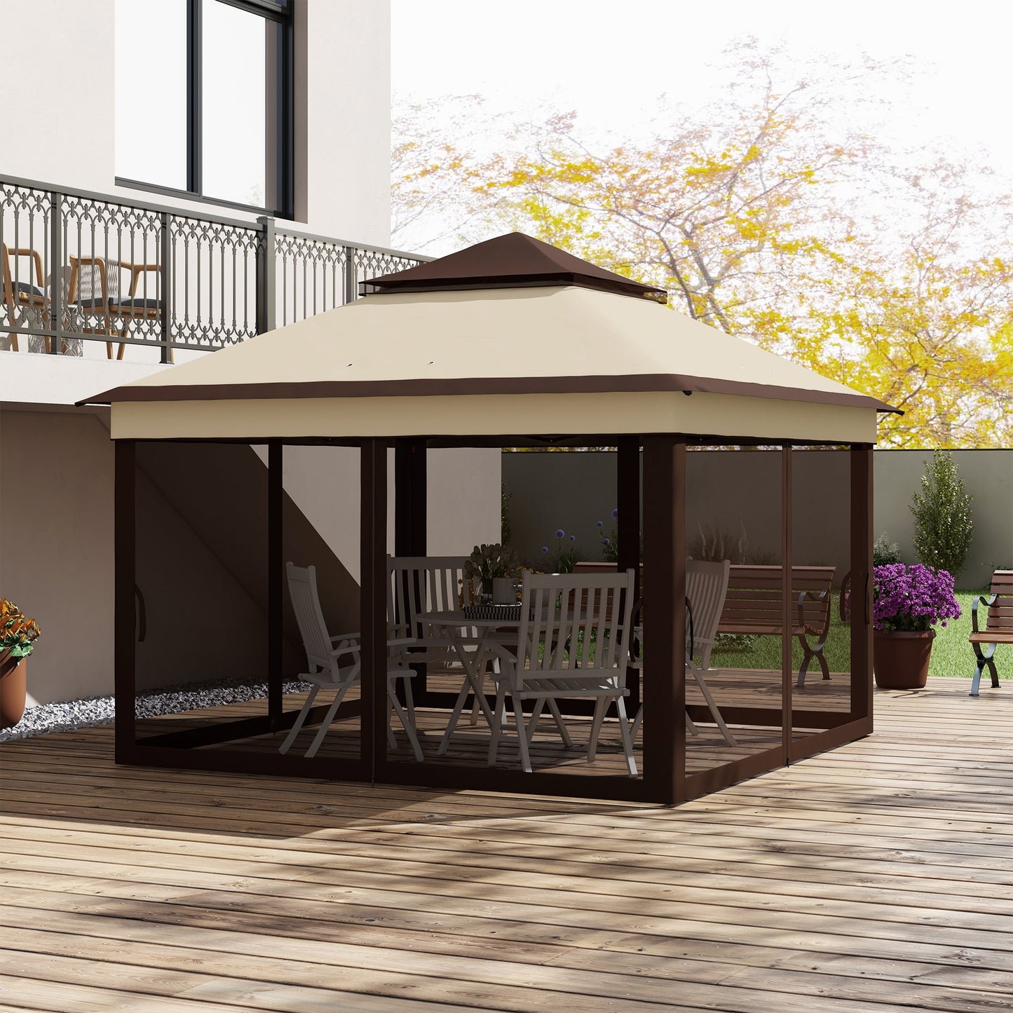 3 x 3(m) Pop Up Gazebo, Height Adjustable Instant Event Shelter