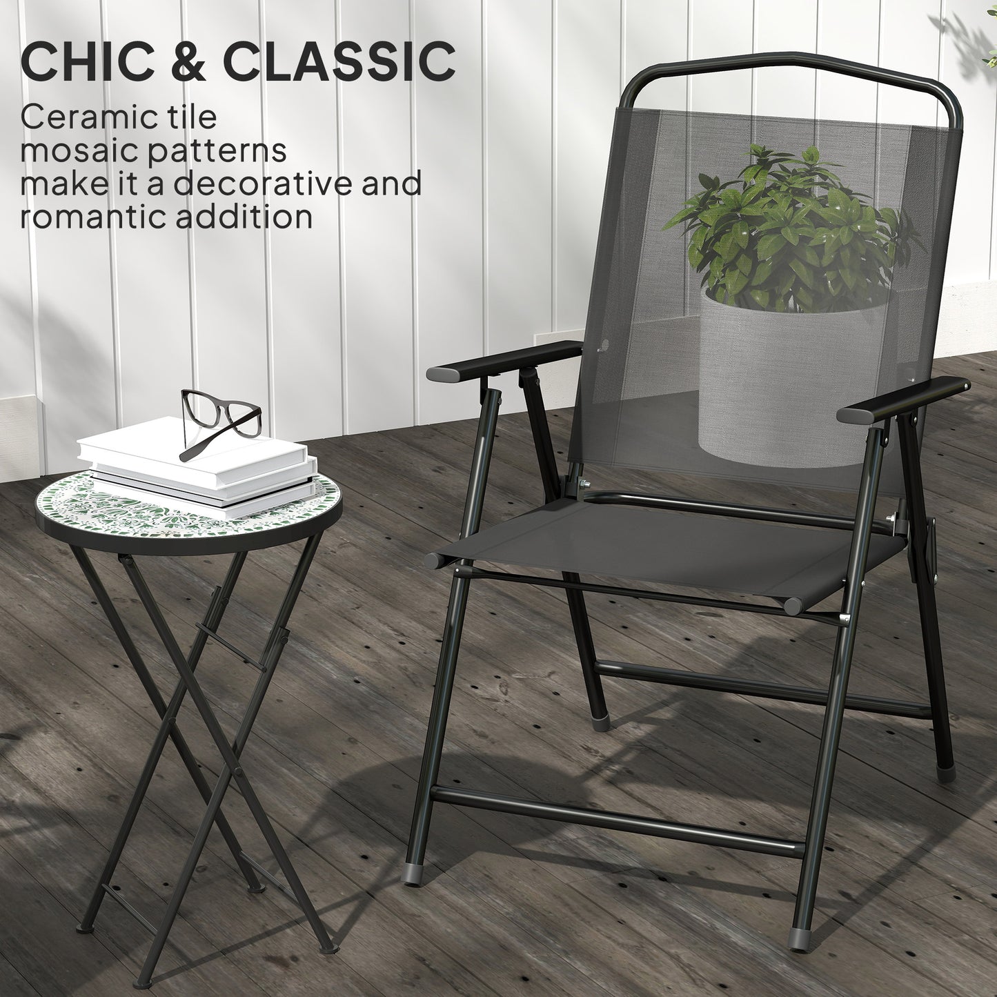 Mosaic Outdoor Garden Table (3)