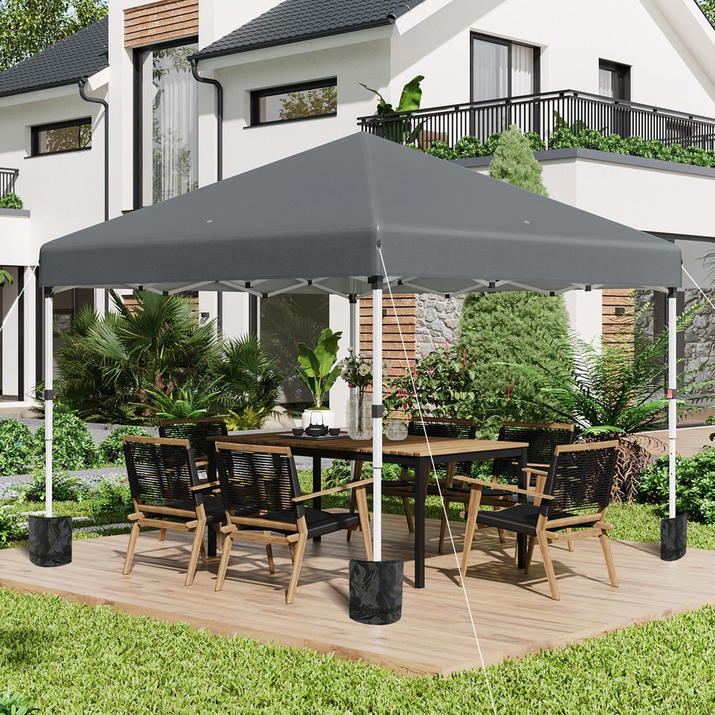 3 x 3 (M) Pop Up Gazebo, UPF 30+ with 2 Sidewalls
