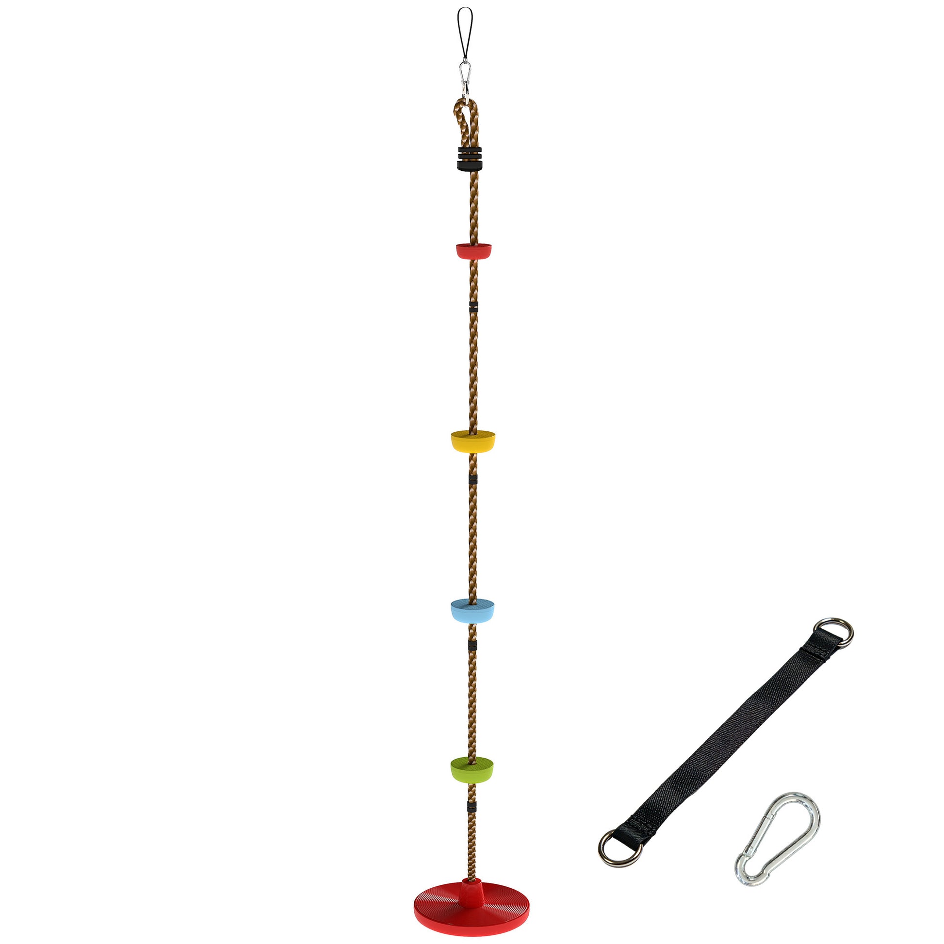Climbing Rope, Kids Tree Swing Kit with Platforms