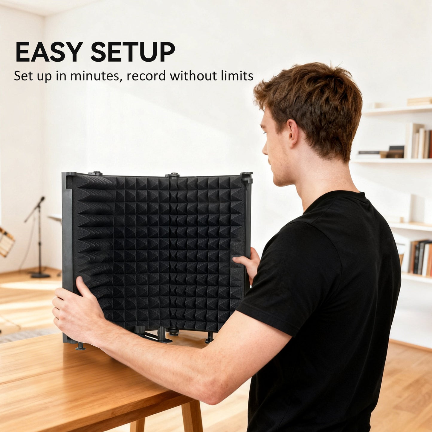Studio Microphone Isolation Shield
