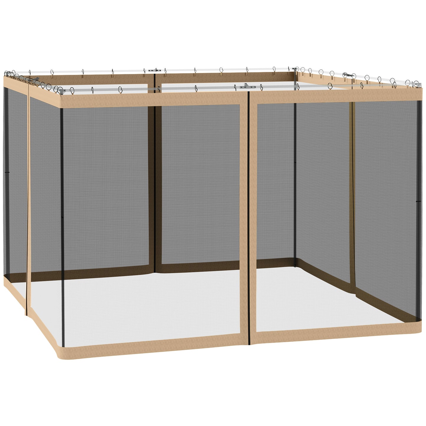 302 x 207cm Universal Replacement Mesh Sidewall Netting for Gazebos
