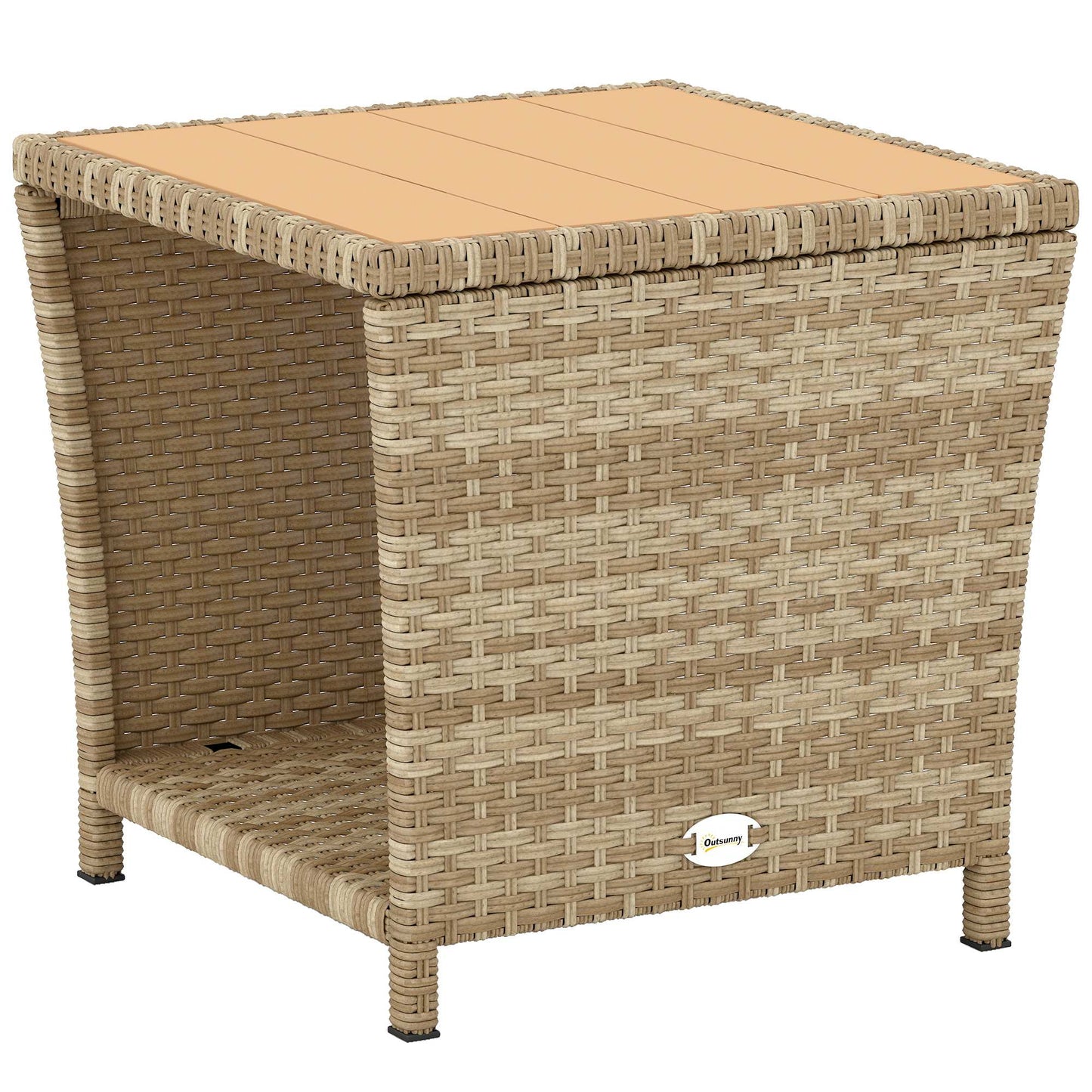 Side Table 2-Tier Outdoor Coffee Table