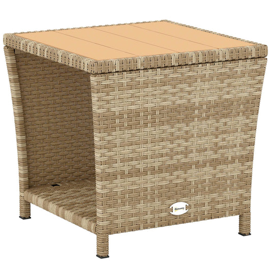 Side Table 2-Tier Outdoor Coffee Table