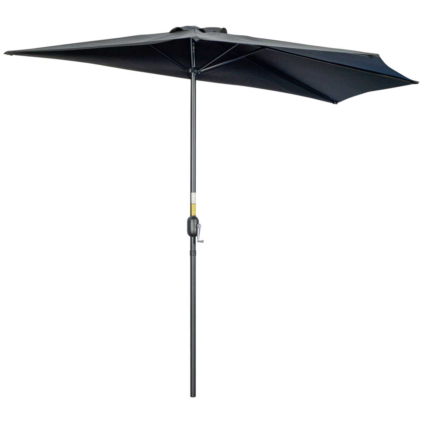 3(m) Half Parasol, Semi Round Umbrella with Metal Frame