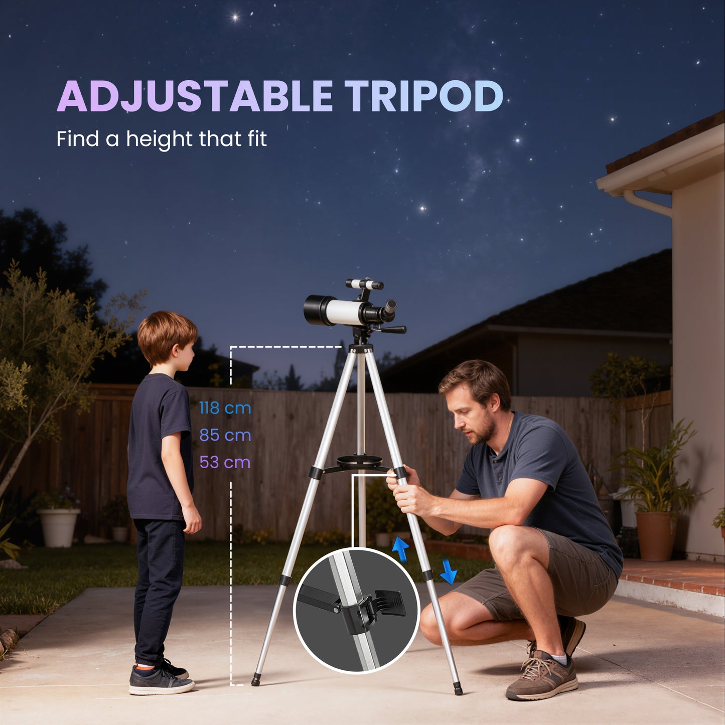 Astronomy Telescope for Adults and Beginners with 70 mm Aperture