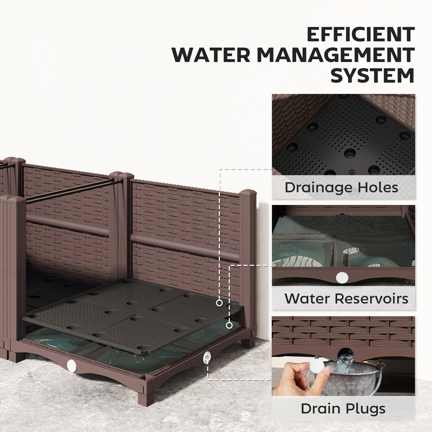 Plastic Raised Garden Bed with Legs (1)
