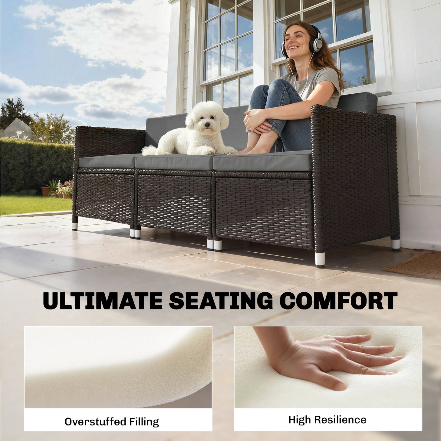 7-Piece Patio Furniture Cushions