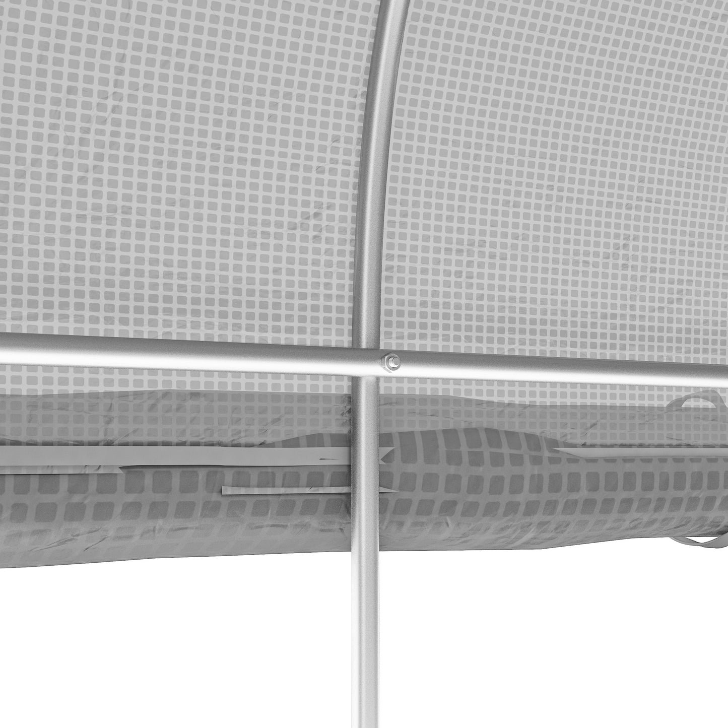 3 x 2(m) Walk-in Polytunnel Greenhouse, Zipped Roll Up Sidewalls