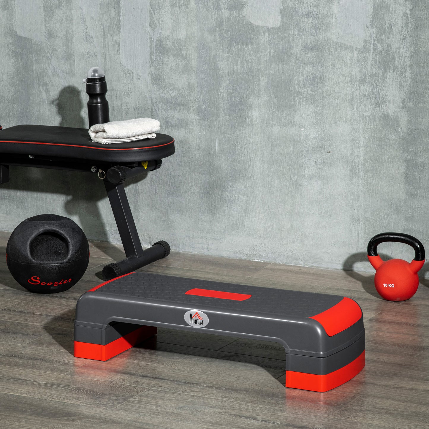 Aerobic Step, 10cm, 15cm & 20cm Height Adjustable Exercise Stepper