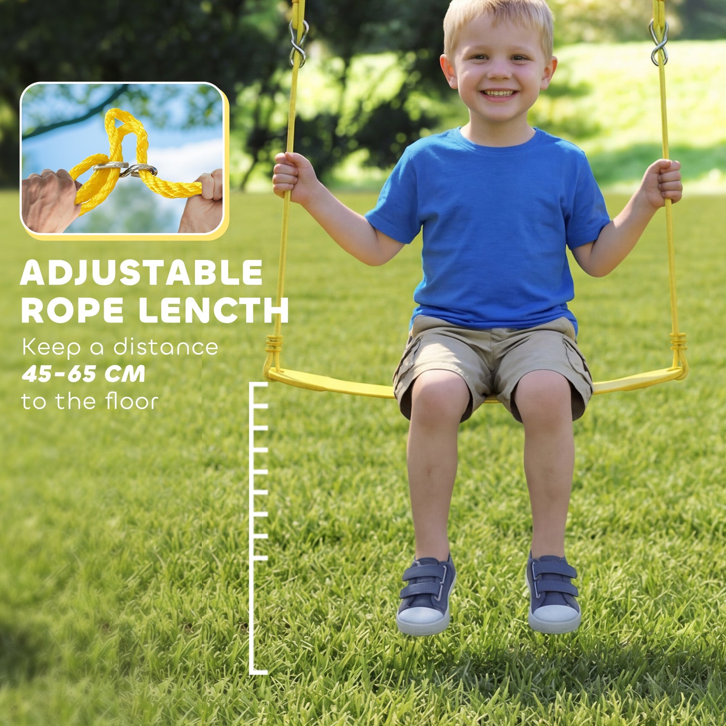 Kids Swing Set with Double Swings