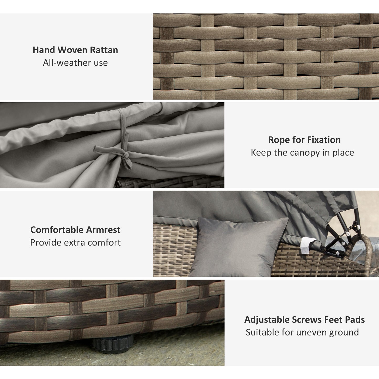 Outdoor PE Rattan Garden Furniture with Cushioned (1)