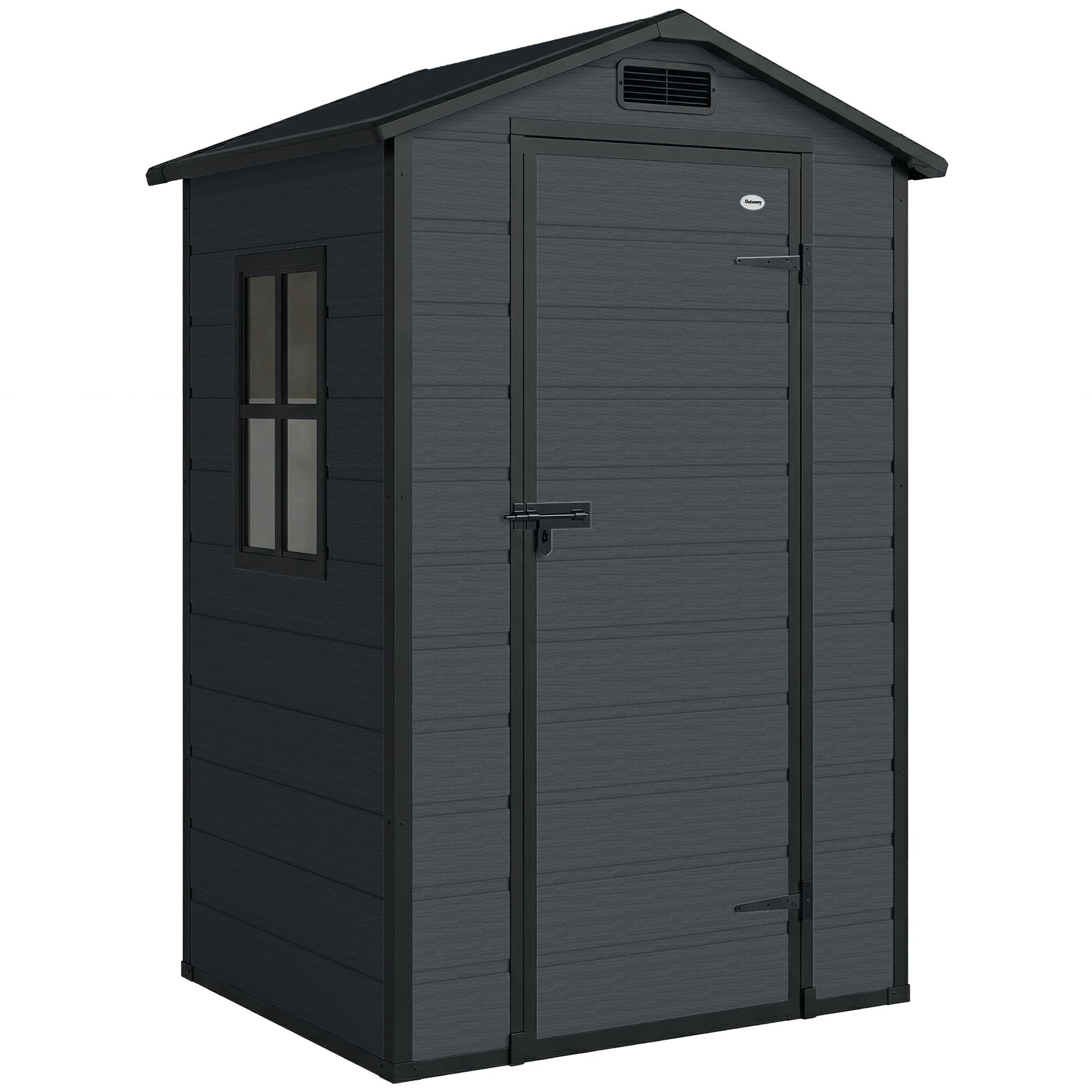 4 x 3 ft Plastic Garden Shed with Floor