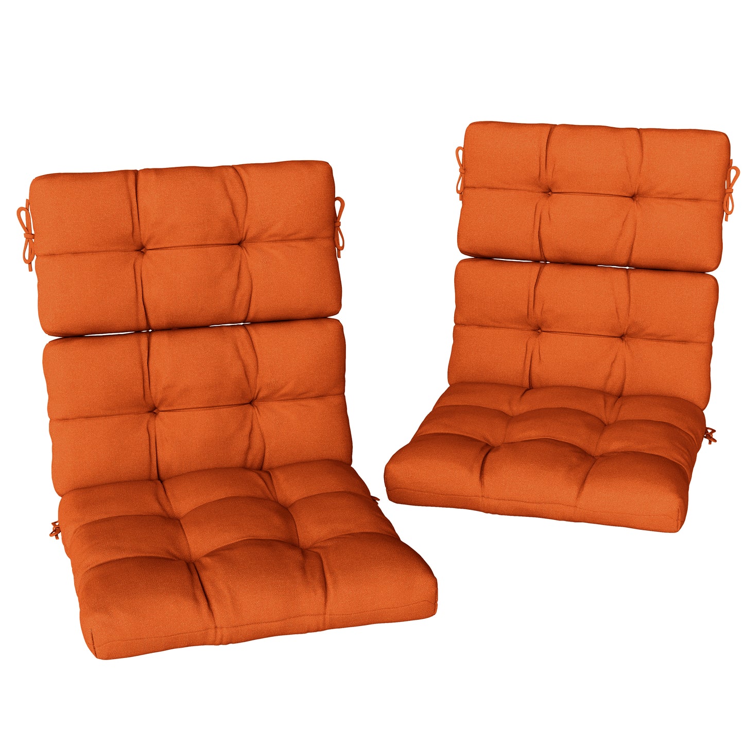 Set of Two Padded Outdoor Seat Cushions