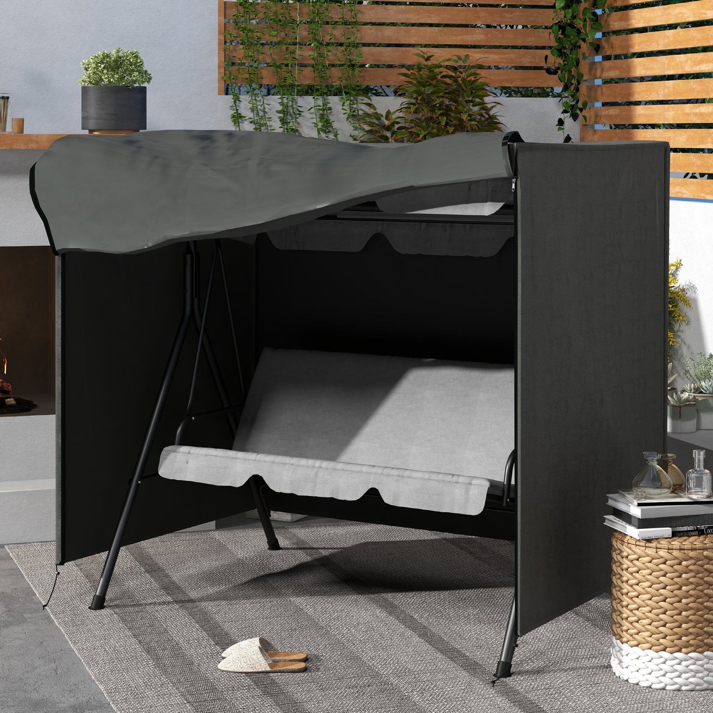 152 x 177cm Three-Seater Swing Chair Protective Cover