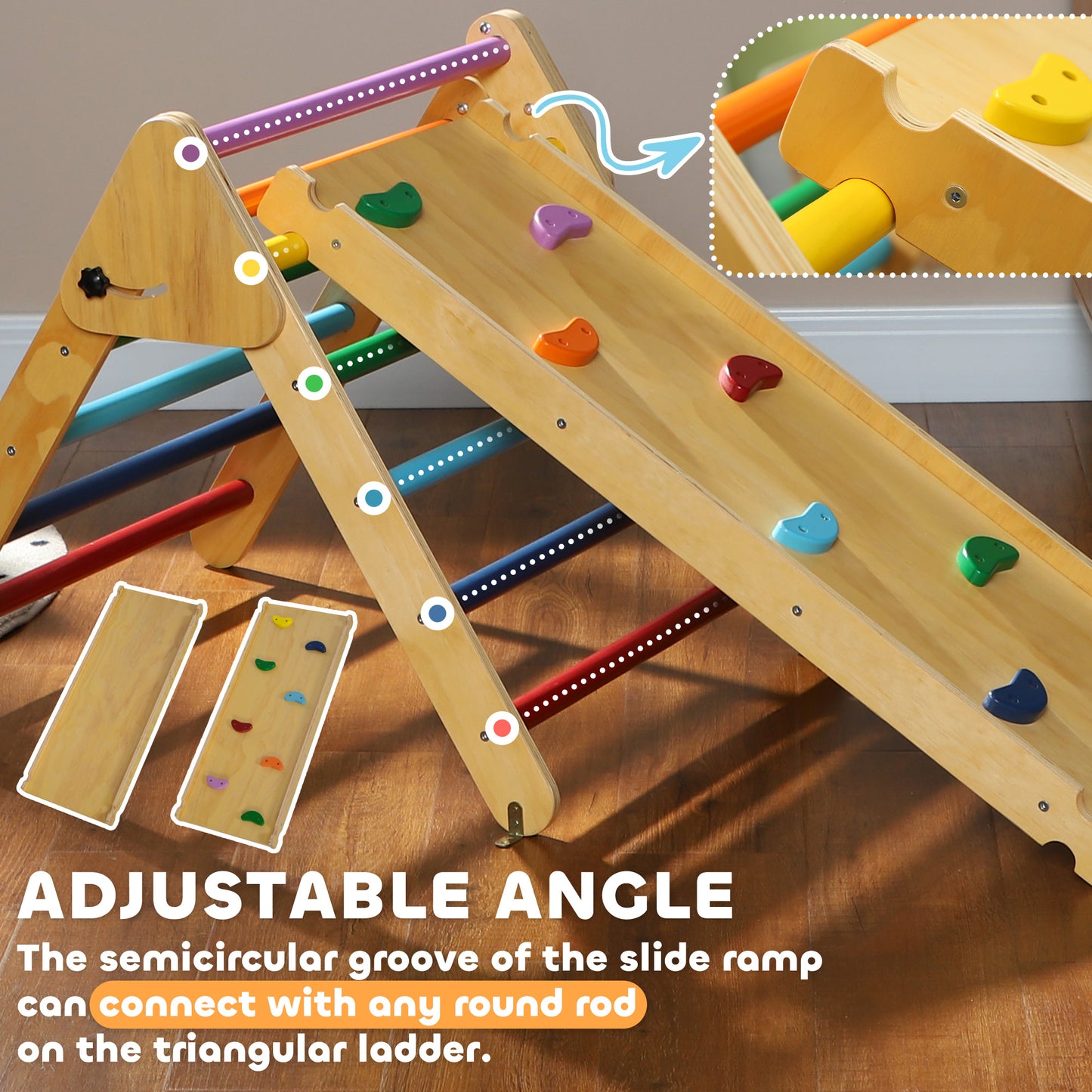 Toddler Climbing Frame for Kids, with Ramp