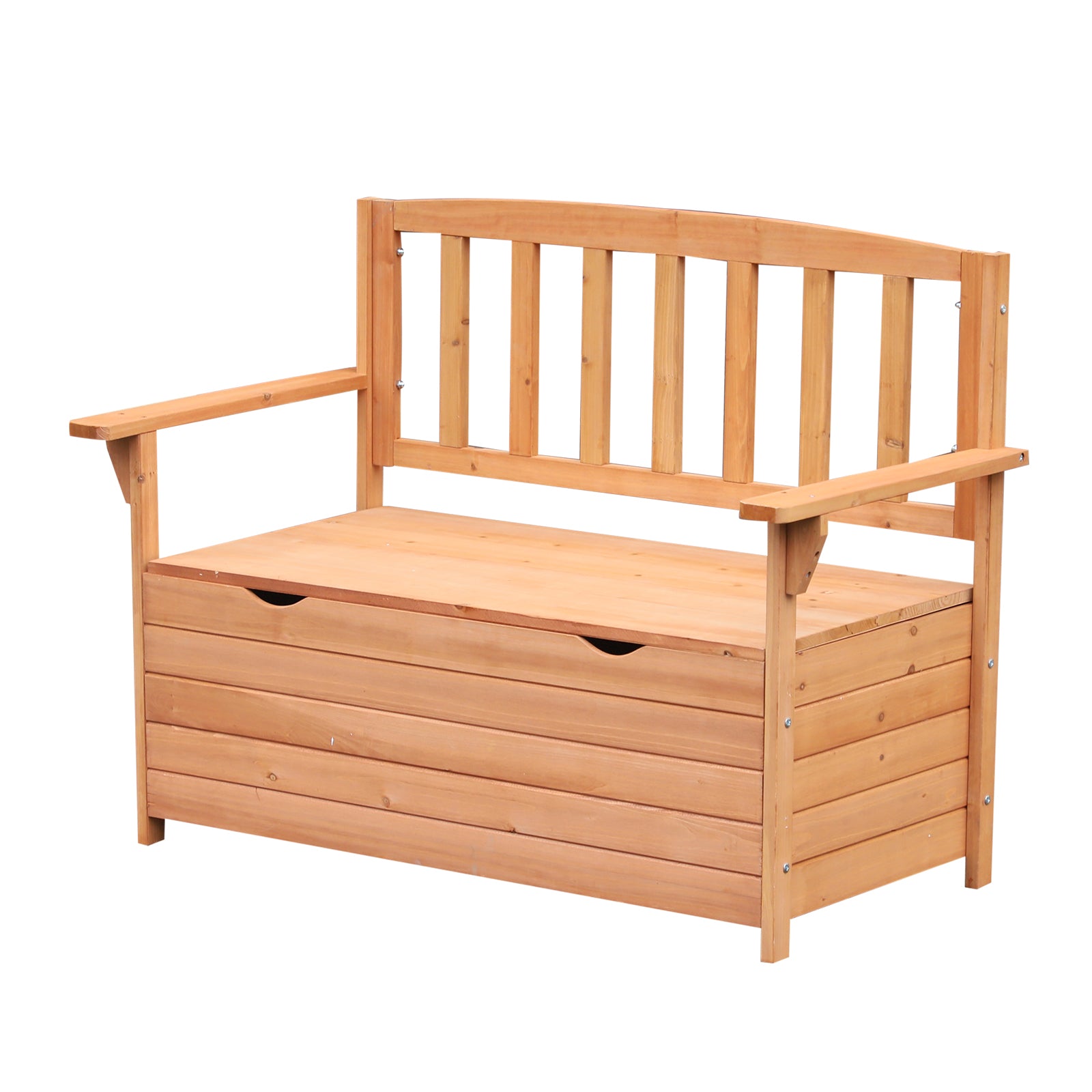 Two-Seater Garden Storage Bench