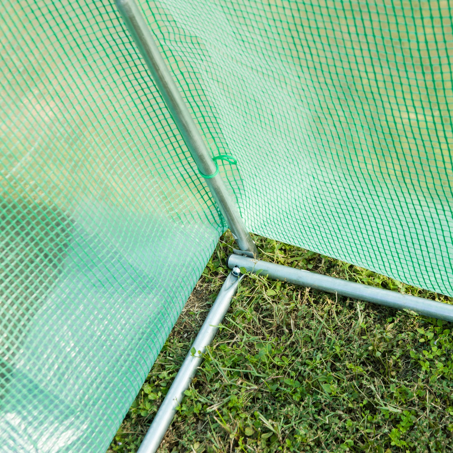 Polytunnel Greenhouse with Windows and Door (2)