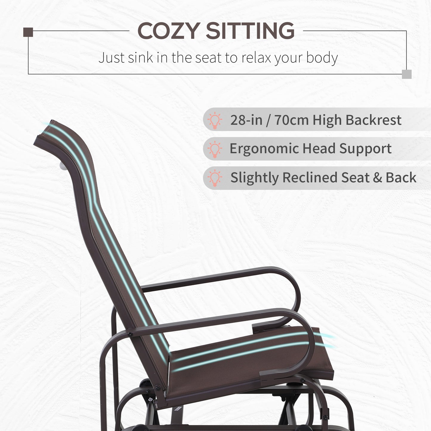 Outdoor Gliding Rocking Chair (1)