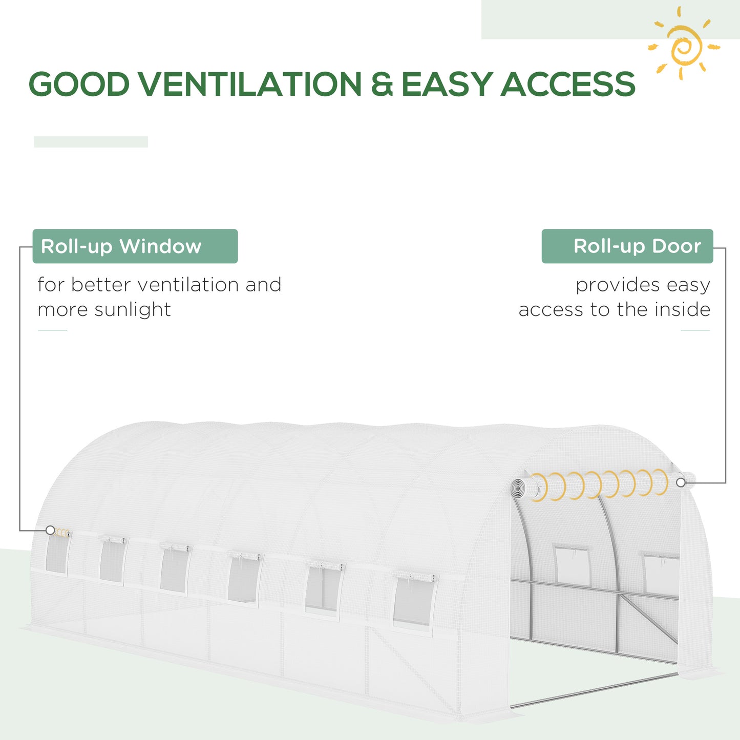 Greenhouse Replacement Cover ONLY Winter Garden Plant PE Cover