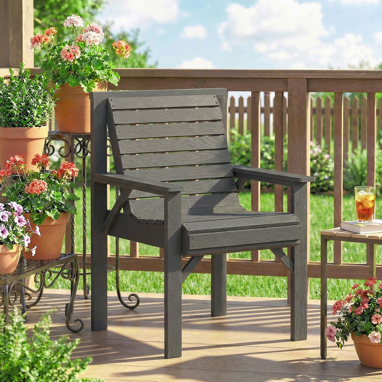 Wooden Garden Dining Chair