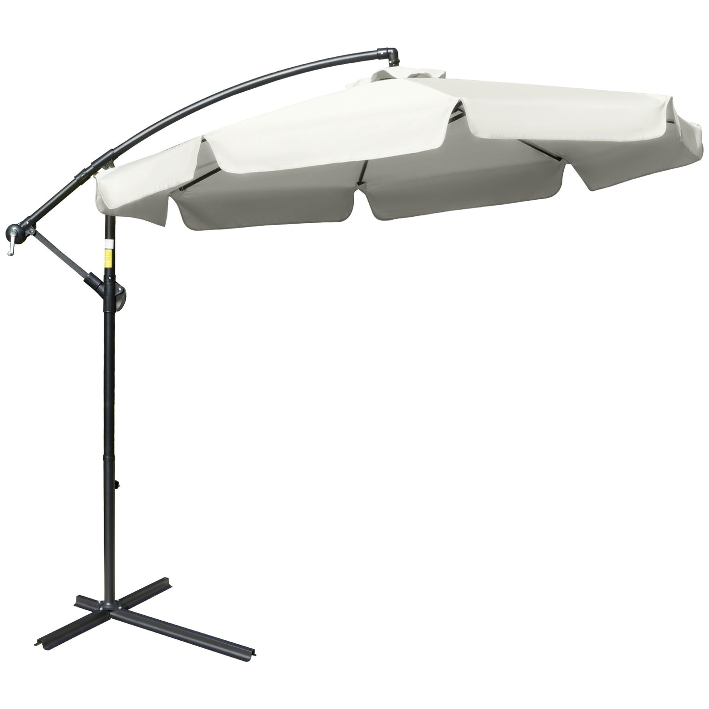 2.7m Garden Banana Parasol Cantilever Umbrella with Crank Handle
