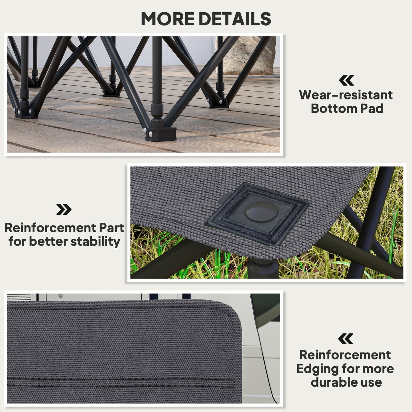6 Seater Folding Camping Chair with Cup Holder & Carry Bag