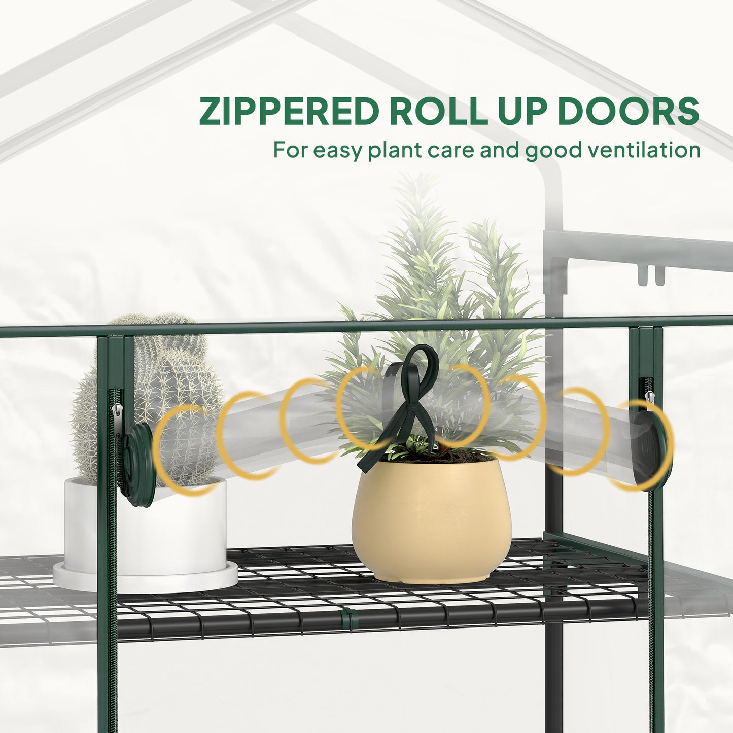 5 Tier Mini Greenhouse, Small Walk-in Greenhouse
