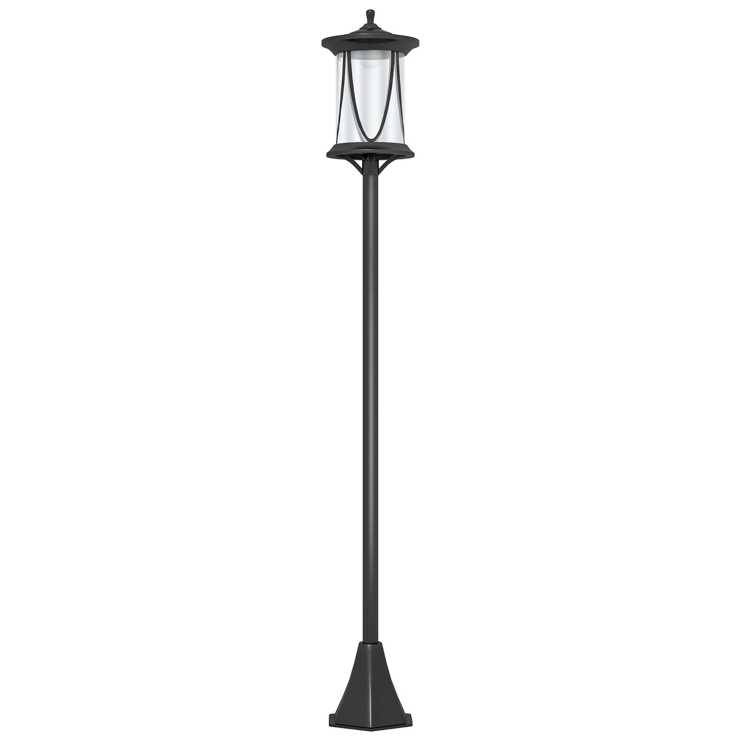Solar Lamp Post Light, 1.3 M LED Outdoor Street Light