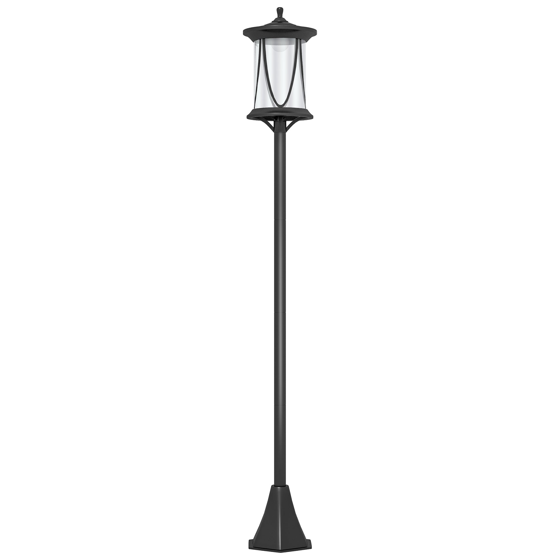 Solar Lamp Post Light, 1.3 M LED Outdoor Street Light