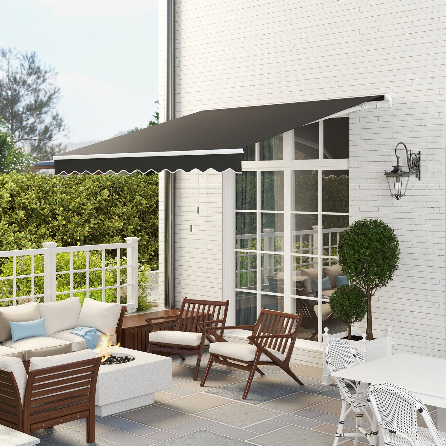 3 x 2.5m Garden Patio Manual Awning