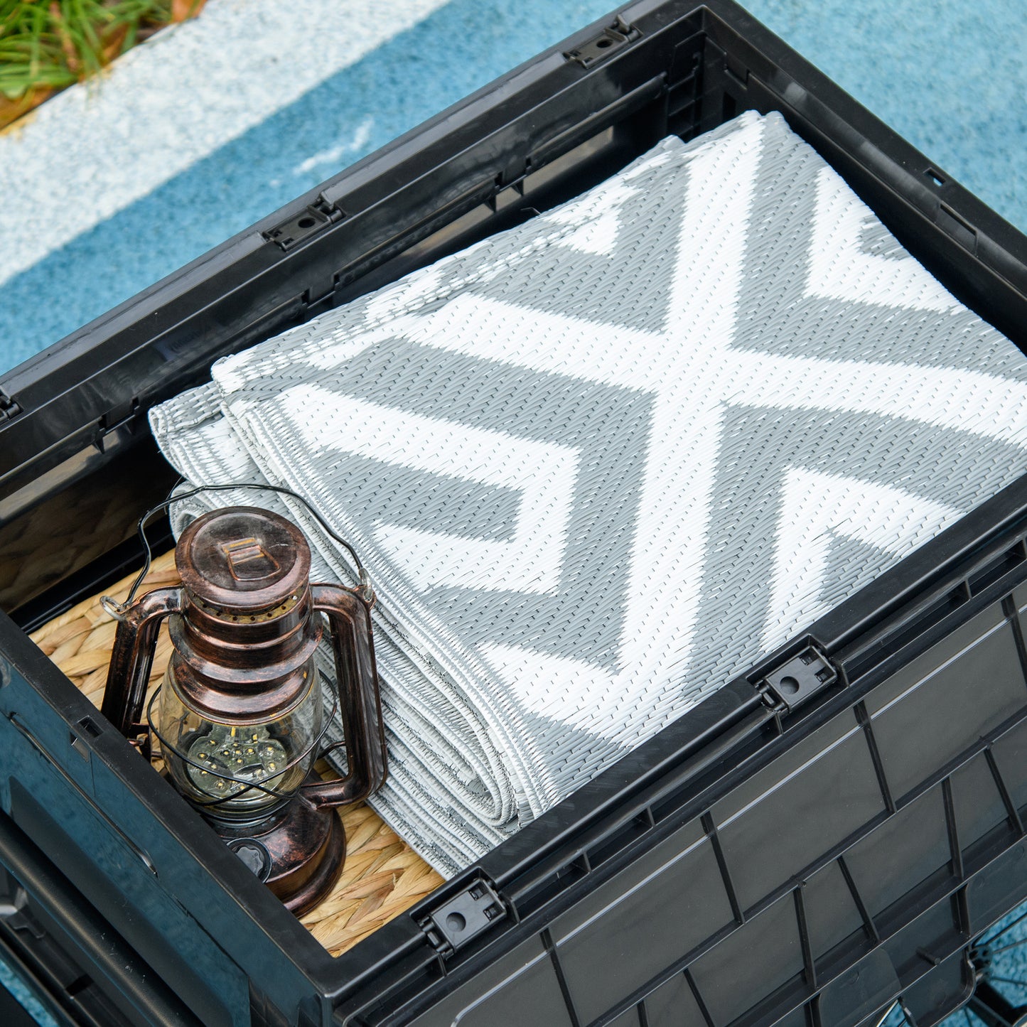 65L Steel Frame Bike Trailer Storage Box
