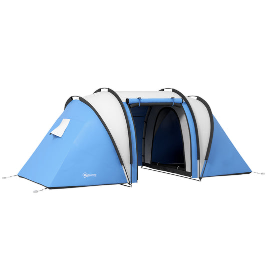 Two-Man Tent, with Bedrooms, Living Room and Canopy
