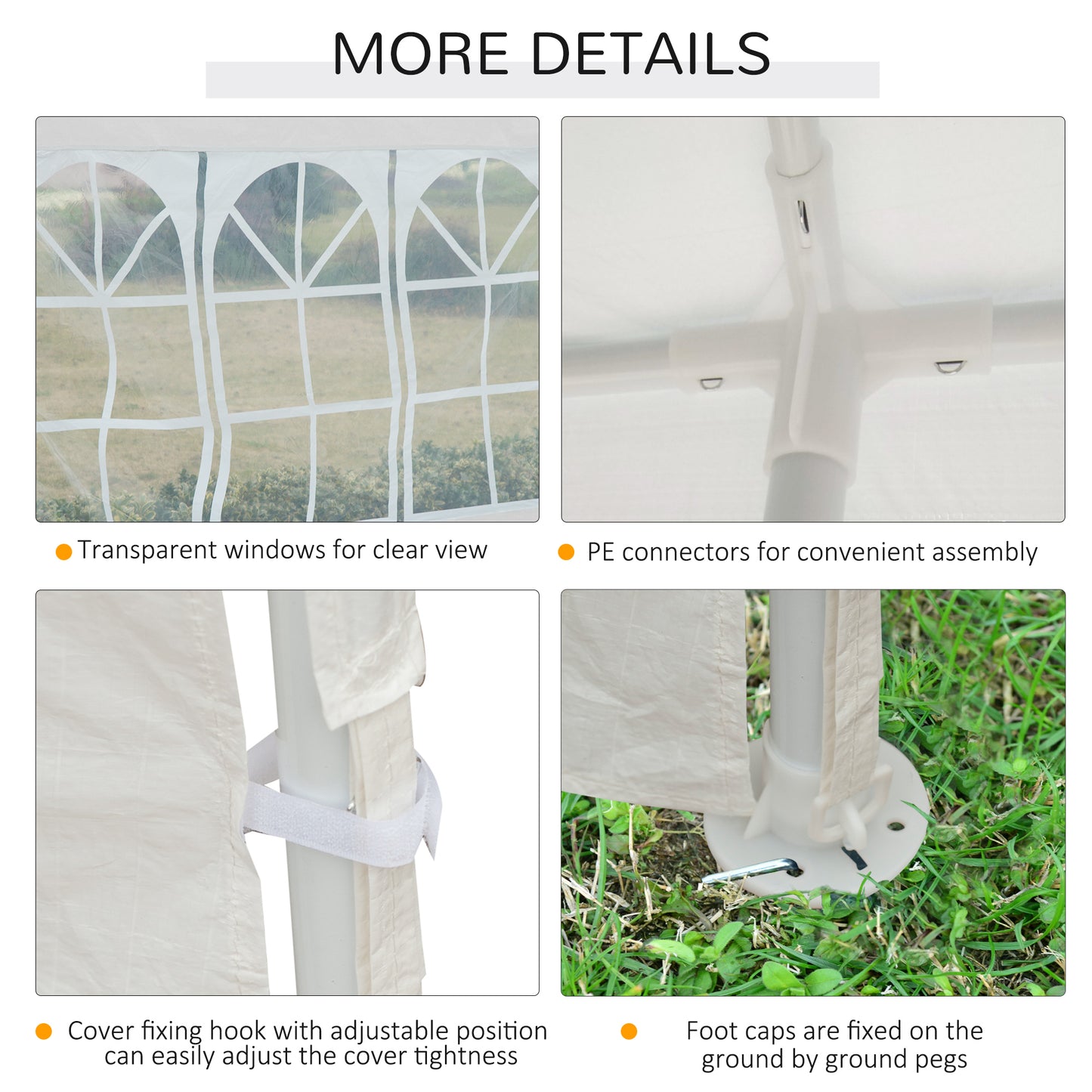 9 x 3 m Party Tent Gazebo Marquee Outdoor Patio Canopy Shelter